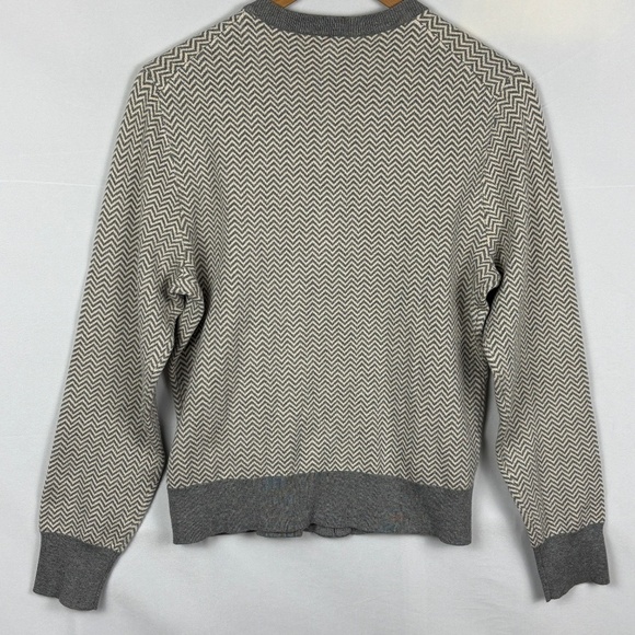 J. Crew Women’s Cropped Preppy Cardigan Sweater Sz L Button front Office Classic - Picture 2 of 8